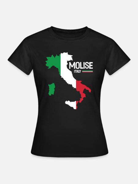Molise Italy Map Regions Italy - Women's T-Shirt - black