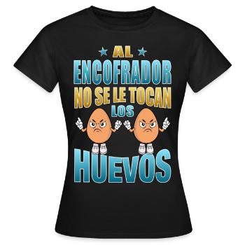 The shutterer does not touch the eggs - Women's T-Shirt - black - Front - AI Model Female 172 dark (172cm)