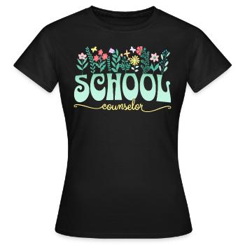 Conseil Scolaire Conseiller Scolaire - T-shirt Femme - noir - Devant - AI Model Female 172 dark (172cm)