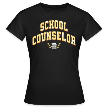 Conseil Scolaire Conseiller Scolaire - T-shirt Femme - noir - Devant - AI Model Female 172 dark (172cm)
