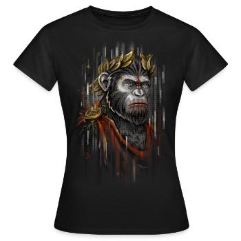 Caesar Ape - Women's T-Shirt - black - Front - AI Model Female 172 dark (172cm)