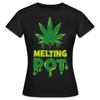 Melting pot - Women's T-Shirt - black - Front - AI Model Female 172 dark (172cm)