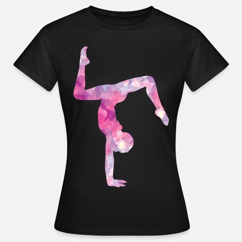 Ginnastica e ginnastica - Maglietta da donna - nero
