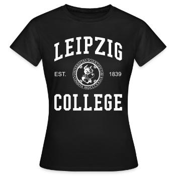 COLLÈGE DE LEIPZIG - T-shirt Femme - noir - Devant - AI Model Female 172 dark (172cm)