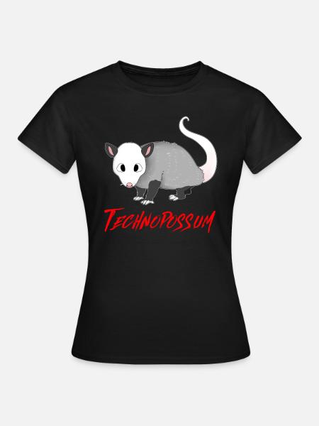 TECHNO TECHNOPOSSUM OPOSSUM - Maglietta da donna - nero