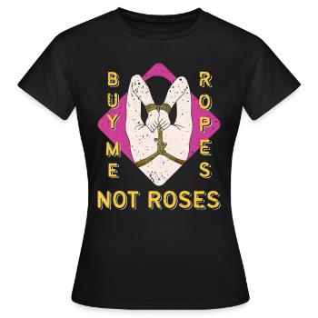 ÉROTIQUE SEXY SHIBARI BONDAGE FILLE - T-shirt Femme - noir - Devant - AI Model Female 172 dark (172cm)