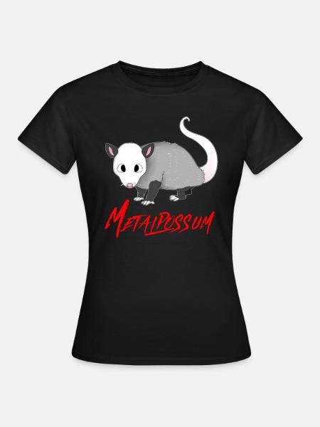 METALEN OPOSSUM METALPOSSUM - Vrouwen T-shirt - zwart