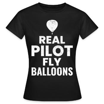 Montgolfière Montgolfière Montgolfière - T-shirt Femme - noir - Devant - AI Model Female 172 dark (172cm)