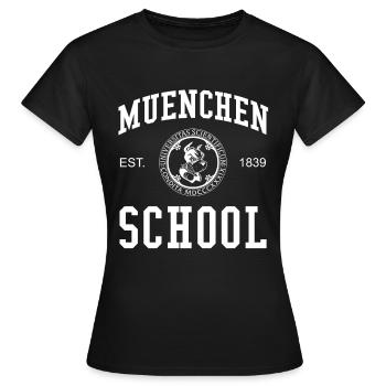 Munich School University University University - T-shirt Femme - noir - Devant - AI Model Female 172 dark (172cm)