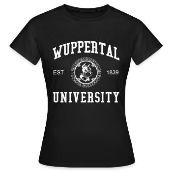 Wuppertal University University University of Applied Sciences - Women's T-Shirt - black - Front - AI Model Female 172 dark (172cm)