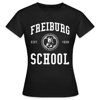 Freiburg School University College School University - T-shirt Femme - noir - Devant - AI Model Female 172 dark (172cm)
