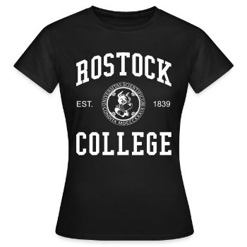 Rostock College University University of Applied Sciences - Women's T-Shirt - black - Front - AI Model Female 172 dark (172cm)