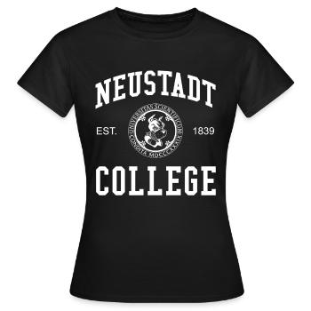 Neustadt College University Universität Hochschule - T-shirt Femme - noir - Devant - AI Model Female 172 dark (172cm)