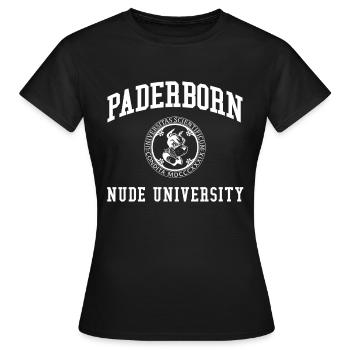 Paderborn Nude University College University - T-shirt Femme - noir - Devant - AI Model Female 172 dark (172cm)