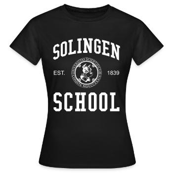 Solingen School University College School University - T-shirt Femme - noir - Devant - AI Model Female 172 dark (172cm)
