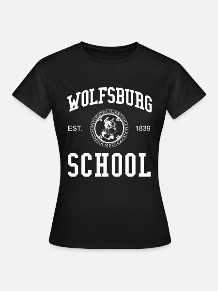 Wolfsburg School Universität Hochschule Uni Schule - Dame-T-shirt - sort