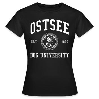 Baltic Sea Dog University University College Uni - T-shirt Femme - noir - Devant - AI Model Female 172 dark (172cm)