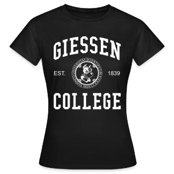 Collège Giessen, Université Collège universitaire - T-shirt Femme - noir - Devant - AI Model Female 172 dark (172cm)