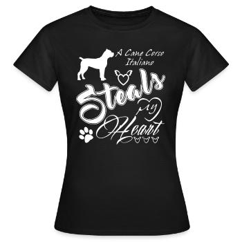 Cane Corso Italiano Steals - Women's T-Shirt - black - Front - AI Model Female 172 dark (172cm)