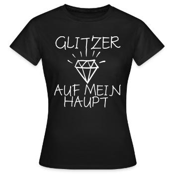 Glitter - Women's T-Shirt - black - Front - AI Model Female 172 dark (172cm)