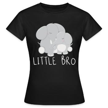 petit frère - T-shirt Femme - noir - Devant - AI Model Female 172 dark (172cm)