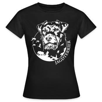 Chasse Terrier Chiens de chasse Chien de chasse Chiens Wilsigns - T-shirt Femme - noir - Devant - AI Model Female 172 dark (172cm)