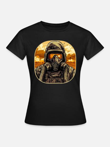 Soldat des Krieges - Frauen T-Shirt - Schwarz