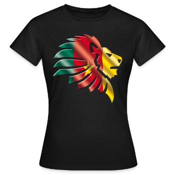 Kamerun - Frauen T-Shirt - Schwarz - Vorne - AI Model Female 172 dark (172cm)
