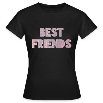 Best Friends - Frauen T-Shirt - Schwarz - Vorne - AI Model Female 172 dark (172cm)