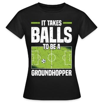 Idée cadeau de nettoyage | Stade de football Sports - T-shirt Femme - noir - Devant - AI Model Female 172 dark (172cm)