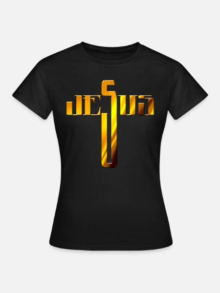 Jesus - Frauen T-Shirt - Schwarz