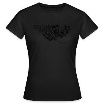 Passau Carte de quartier - T-shirt Femme - noir - Devant - AI Model Female 172 dark (172cm)