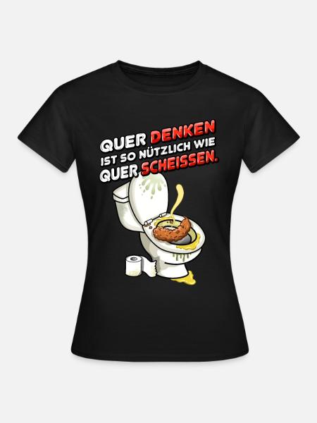 Quer Denken - Frauen T-Shirt - Schwarz