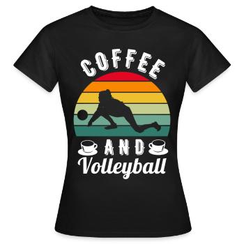 Volleyball Volleyballer Beach Volleyball Spieler - Frauen T-Shirt - Schwarz - Vorne - AI Model Female 172 dark (172cm)