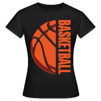 Basketball Basketballer - Frauen T-Shirt - Schwarz - Vorne - AI Model Female 172 dark (172cm)