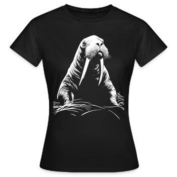 Morse - T-shirt Femme - noir - Devant - AI Model Female 172 dark (172cm)