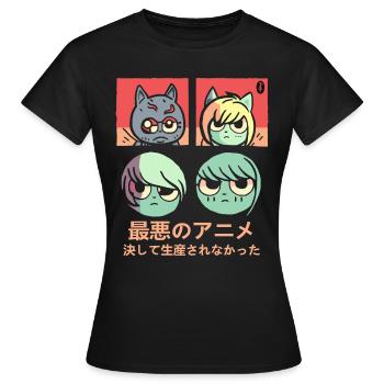 The Worst Anime That Was Never Produced - Women's T-Shirt - black - Front - AI Model Female 172 dark (172cm)
