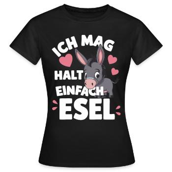 Donkey Donkey Mule Muli - Women's T-Shirt - black - Front - AI Model Female 172 dark (172cm)