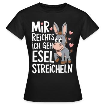 Donkey Donkey Mule Muli - Women's T-Shirt - black - Front - AI Model Female 172 dark (172cm)
