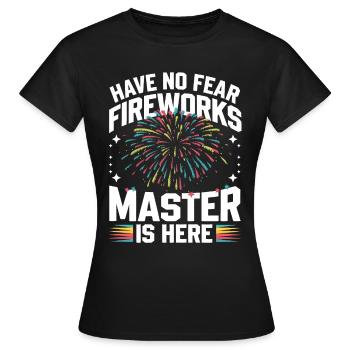 Pyrotechnics Fireworks Pyrotechnics - Women's T-Shirt - black - Front - AI Model Female 172 dark (172cm)