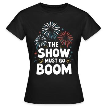 Pyrotechnie Feux d’artifice Pyrotechnie - T-shirt Femme - noir - Devant - AI Model Female 172 dark (172cm)