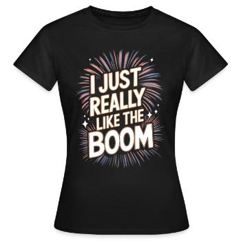 Pyrotechniker Feuerwerk Pyrotechnik - Frauen T-Shirt - Schwarz - Vorne - AI Model Female 172 dark (172cm)