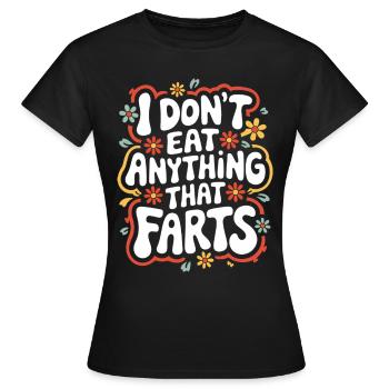 Végétarien Végétalien Végétarien Végétarien - T-shirt Femme - noir - Devant - AI Model Female 172 dark (172cm)