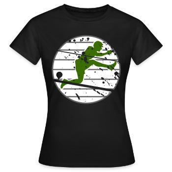 Running Running Free Time Gift Runner - Women's T-Shirt - black - Front - AI Model Female 172 dark (172cm)