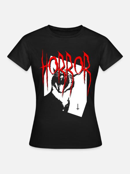 Horror Katze - Frauen T-Shirt - Schwarz