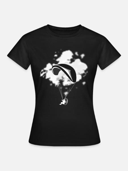 Paramotoring Paragliding with motor - Women's T-Shirt - black