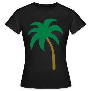 palm - T-shirt Femme - noir - Devant - AI Model Female 172 dark (172cm)