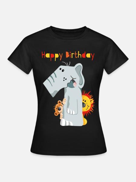 Happy Birthday - Erster Geburtstag - Zahl Eins - Women's T-Shirt - black