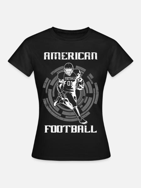 Football Design - Frauen T-Shirt - Schwarz