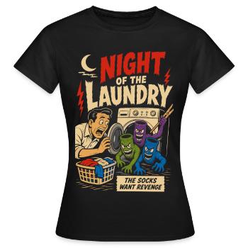 Nacht der Rachesocken - Frauen T-Shirt - Schwarz - Vorne - AI Model Female 172 dark (172cm)